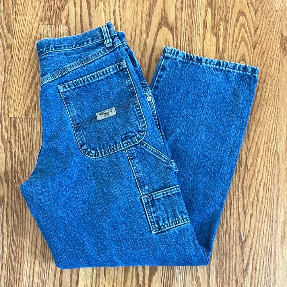 Wrangler Blue Straight Leg Jeans Classic Denim